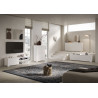 Porta TV moderno 2 ante con vano a giorno 150x40x40 cm Lumina