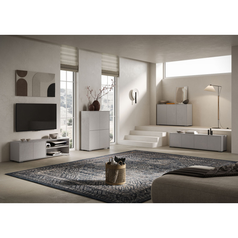 Madia moderna 3 ante 130x40x83 cm Lumina