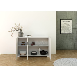 Zoom Madia moderna 3 ante 130x40x81 cm Riflesso