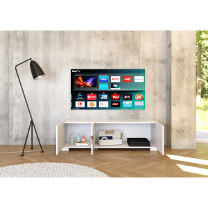 Zoom Porta TV moderno 3 ante 130x40x40 cm Riflesso