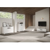 Credenza alta moderna 3 ante 100x35x110 cm Riflesso