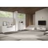 Credenza alta moderna 2 ante 70x35x110 cm Riflesso