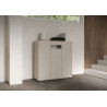 Credenza alta moderna 3 ante 100x35x110 cm Riflesso