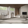 Credenza alta moderna 2 ante 70x35x110 cm Riflesso