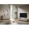 Madia moderna 3 ante/4 cassetti 174x40x84 cm Solaria