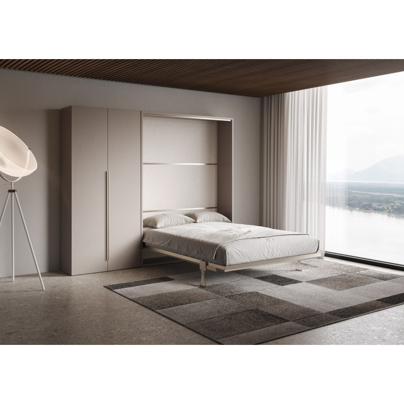 Letto matrimoniale a scomparsa 160 Versia con armadio sx 2 ante