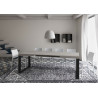 Tavolo allungabile 120/380x90 cm Tecno telaio Antracite