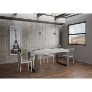 Tavolo allungabile 200/460x90 cm Tecno telaio Antracite