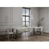 Tavolo allungabile 200/460x90 cm Tecno telaio Antracite