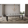 Tavolo allungabile 200/460x90 cm Tecno Premium telaio Antracite