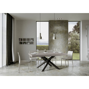 Tavolo allungabile 200/304x90 cm Volantis telaio Antracite
