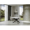 Tavolo allungabile 140/400x90 cm Volantis telaio Antracite