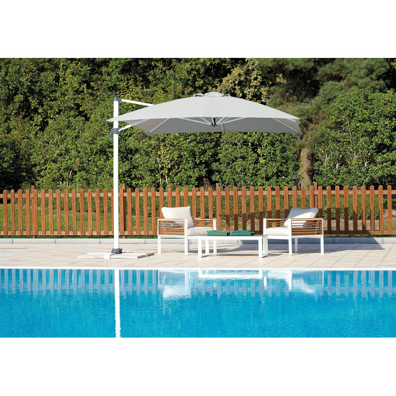 Ombrellone rettangolare Moia 3x4 m palo laterale giardino