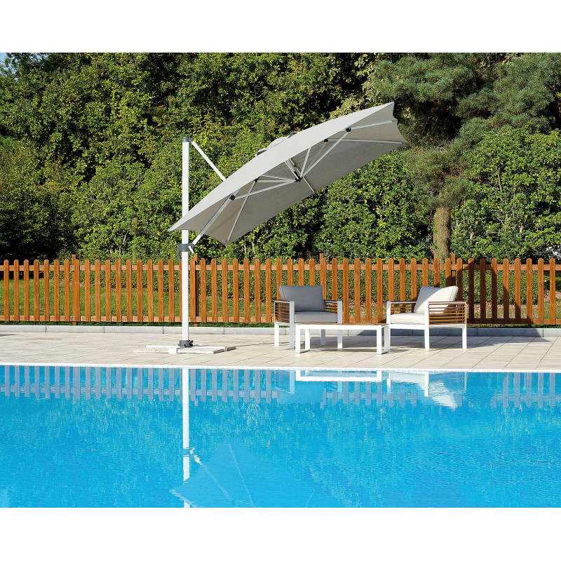 Ombrellone rettangolare Moia 3x4 m palo laterale giardino