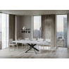 Tavolo allungabile 160/420x90 cm Volantis Premium telaio Antracite