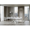 Tavolo allungabile 160/264x90 cm Volantis telaio Bianche