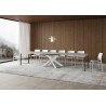 Tavolo allungabile 130/390x90 cm Volantis telaio Bianche