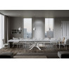 Tavolo allungabile 160/420x90 cm Volantis telaio Bianche