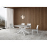 Tavolo allungabile 120/380x90 cm Volantis Premium telaio Bianche