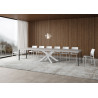 Tavolo allungabile 140/400x90 cm Volantis Premium telaio Bianche