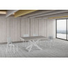 Tavolo allungabile 160/420x90 cm Volantis Premium telaio Bianche