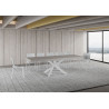 Tavolo allungabile 160/420x90 cm Volantis Premium telaio Bianche