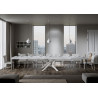 Tavolo allungabile 200/460x90 cm Volantis Premium telaio Bianche