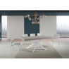Tavolo allungabile 200/460x90 cm Volantis Premium telaio Bianche