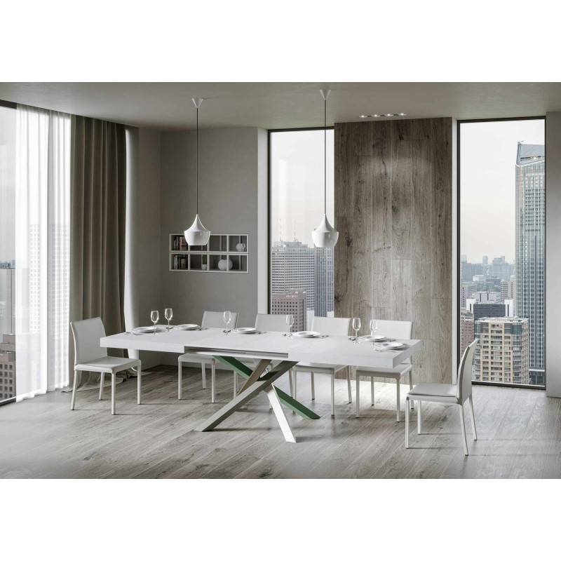 Tavolo allungabile 200/304x90 cm Volantis telaio Multicolore 4/A