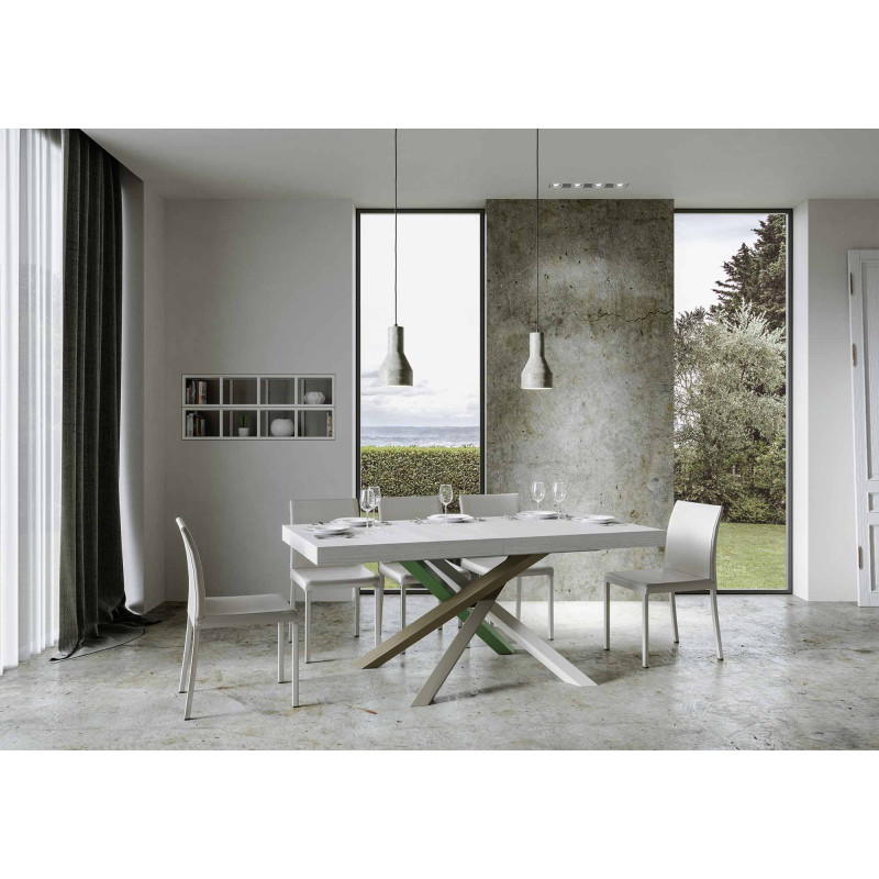 Tavolo allungabile 200/460x90 cm Volantis telaio Multicolore 4/A