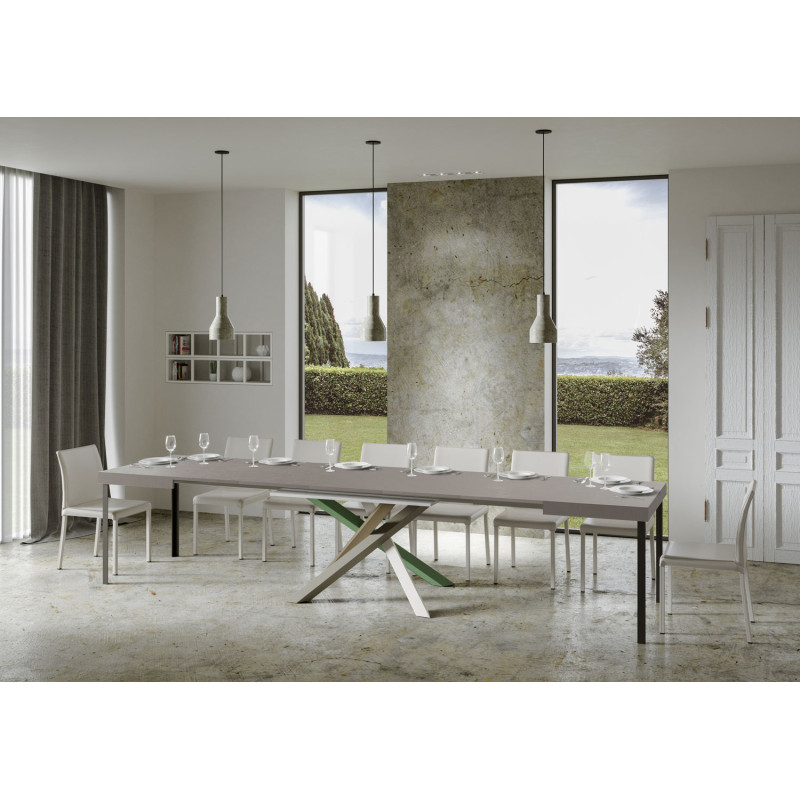 Tavolo allungabile 200/460x90 cm Volantis telaio Multicolore 4/A