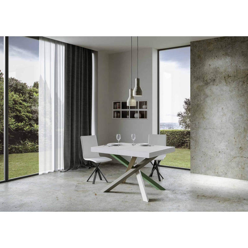 Tavolo allungabile 120/380x90 cm Volantis Premium telaio Multicolore 4/A