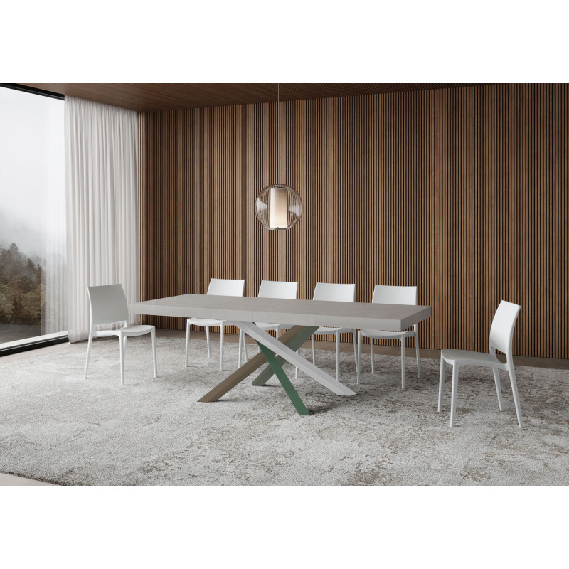 Tavolo allungabile 120/380x90 cm Volantis Premium telaio Multicolore 4/A