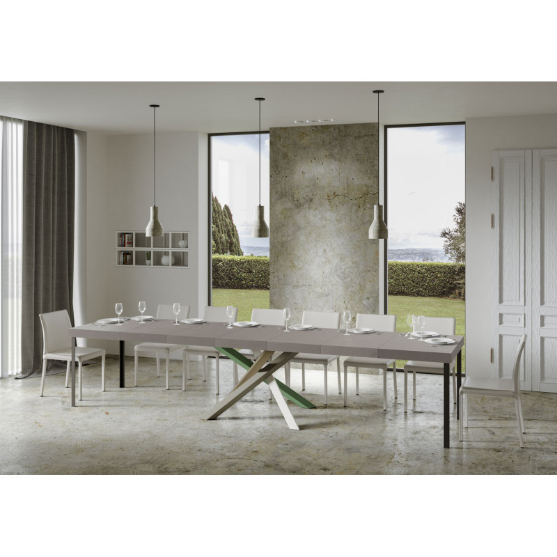 Tavolo allungabile 180/440x90 cm Volantis Premium telaio Multicolore 4/A
