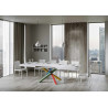 Tavolo allungabile 140/400x90 cm Volantis telaio Multicolore 4/B
