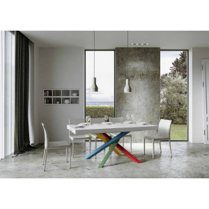 Tavolo allungabile 200/460x90 cm Volantis telaio Multicolore 4/B