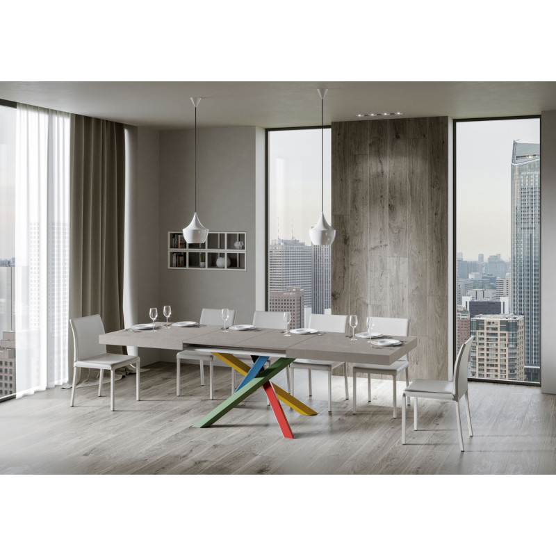 Tavolo allungabile 200/460x90 cm Volantis telaio Multicolore 4/B