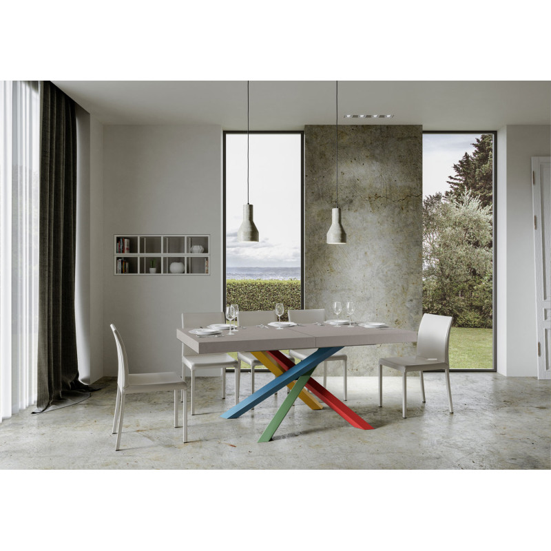 Tavolo allungabile 200/304x90 cm Volantis Premium telaio Multicolore 4/B