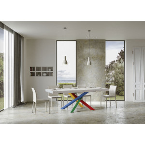 Zoom Tavolo allungabile 120/380x90 cm Volantis Premium telaio Multicolore 4/B