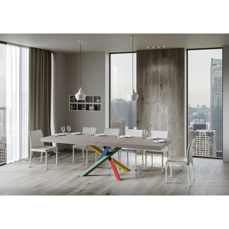 Tavolo allungabile 200/460x90 cm Volantis Premium telaio Multicolore 4/B