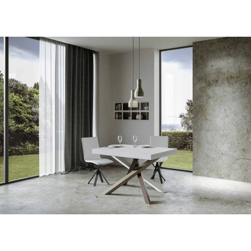 Tavolo allungabile 120/380x90 cm Volantis telaio Multicolore 4/C