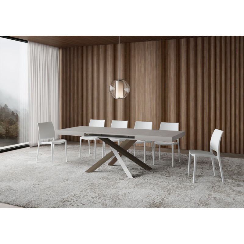 Tavolo allungabile 120/380x90 cm Volantis telaio Multicolore 4/C
