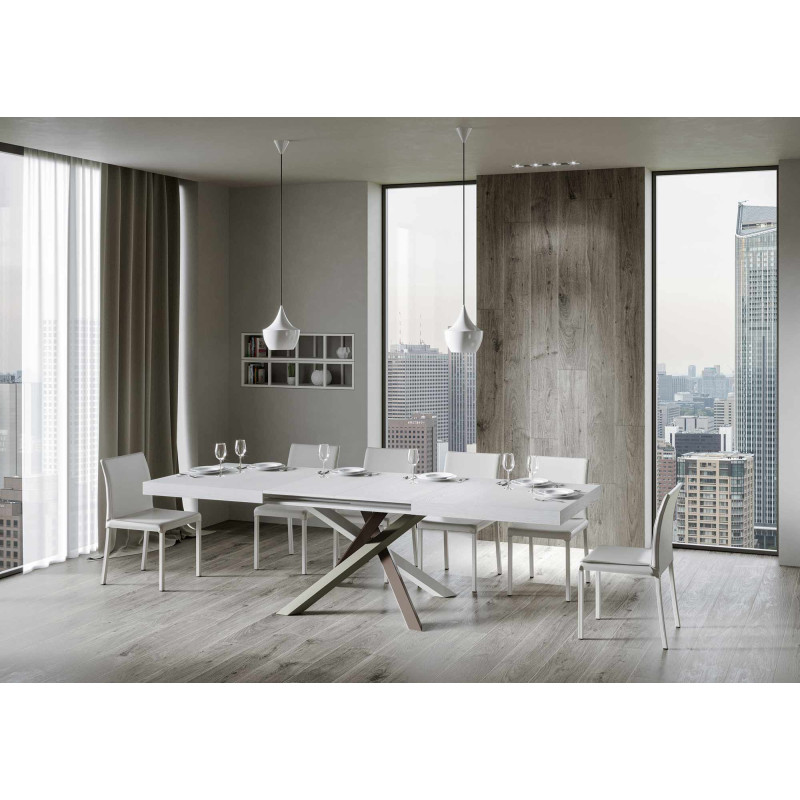Tavolo allungabile 140/400x90 cm Volantis telaio Multicolore 4/C
