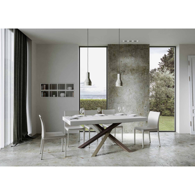 Tavolo allungabile 200/460x90 cm Volantis telaio Multicolore 4/C