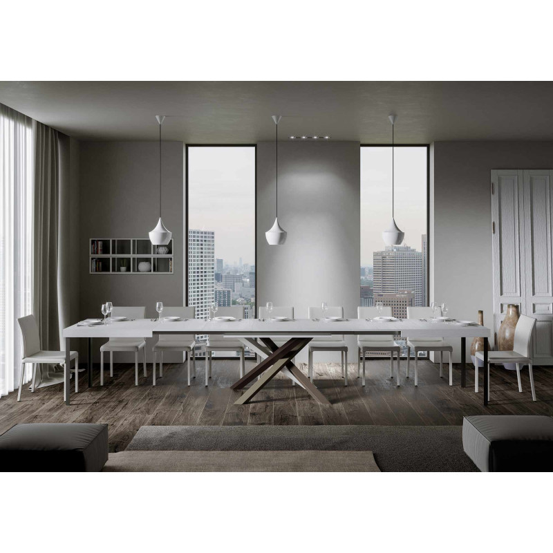 Tavolo allungabile 200/460x90 cm Volantis telaio Multicolore 4/C
