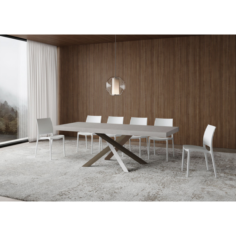 Tavolo allungabile 140/400x90 cm Volantis Premium telaio Multicolore 4/C