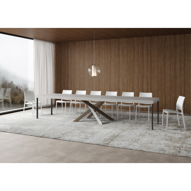 Tavolo allungabile 140/400x90 cm Volantis Premium telaio Multicolore 4/C