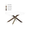 Tavolo allungabile 160/420x90 cm Volantis Premium telaio Multicolore 4/C