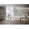 Tavolo allungabile 200/304x90 cm Karamay telaio Antracite