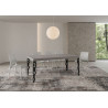 Tavolo allungabile 200/304x90 cm Karamay Premium telaio Antracite